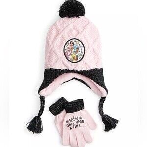 New Set of 2 Berkshire BERKSHIRE Little Girls Princess Hat & Gloves Set